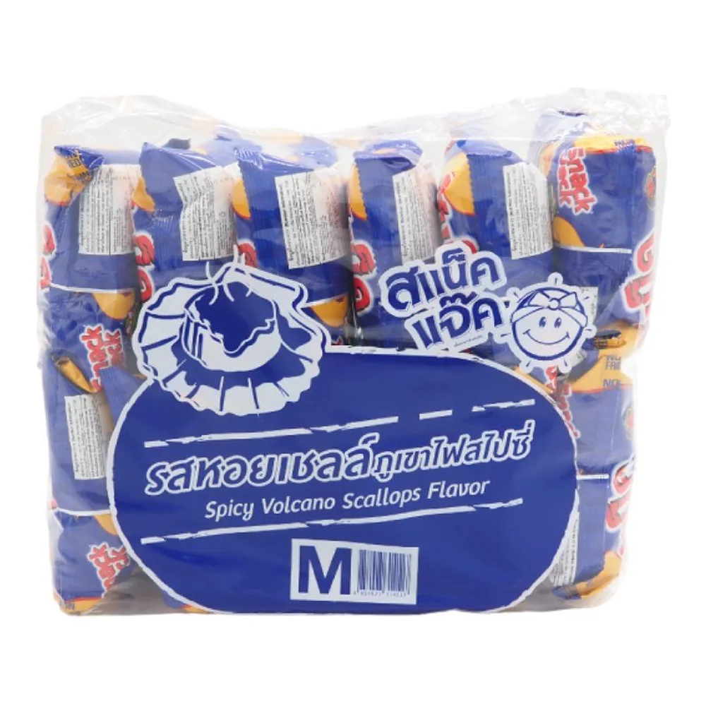 Снек Snack Jack из зелёного горошка со вкусом гребешка и вулканической остроты, 15 г × 12 шт. — фото 4
