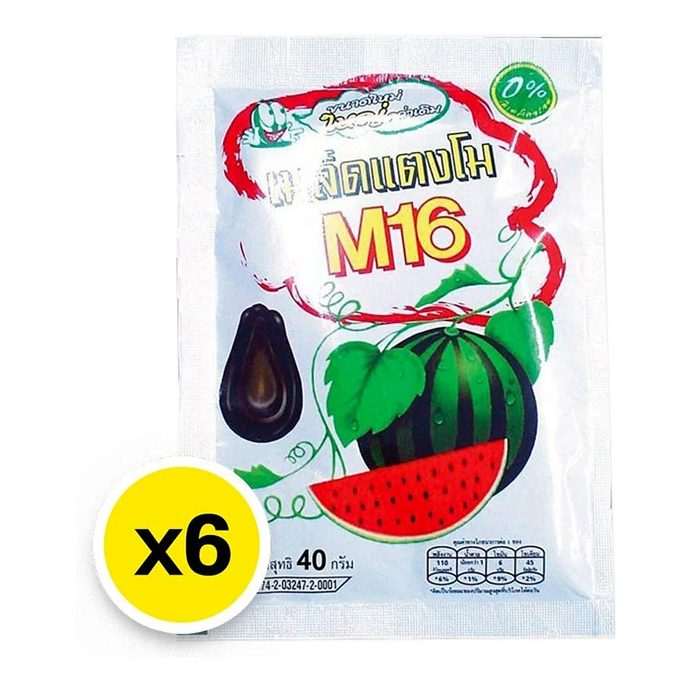 Семечки арбузные M16 чёрные жареные, 40 г × 6 шт. — фото 4