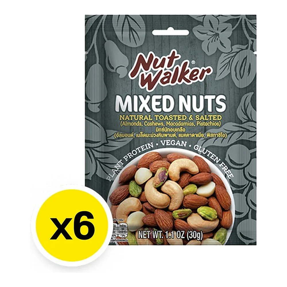 Ореховая смесь Nut Walker натуральная обжаренная, 30 г × 6 шт. — фото 4