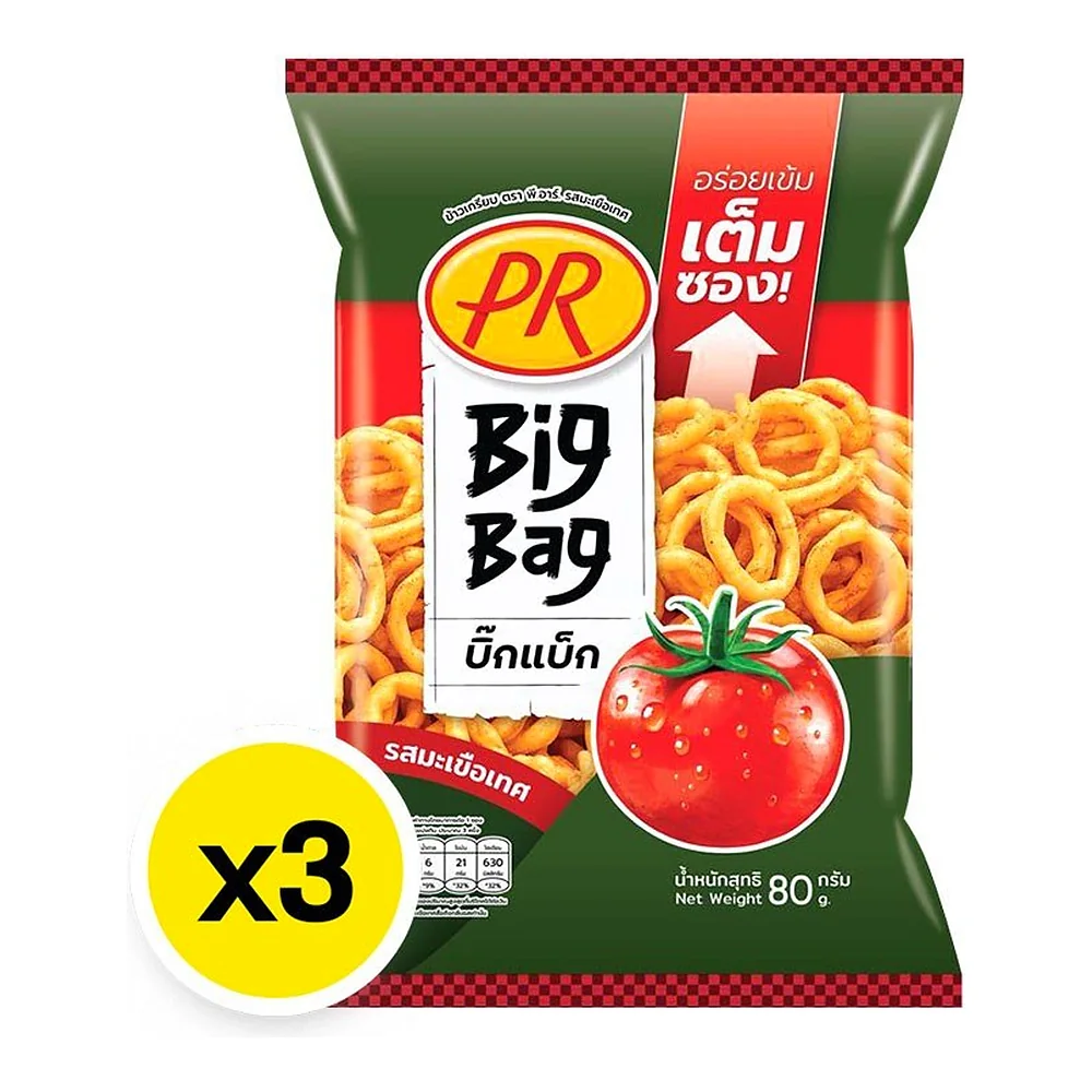 Рисовые крекеры PR со вкусом томата, 80 г × 3 шт. — фото 4