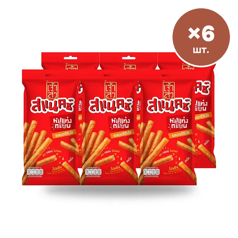 Снек мясной Chao Sua хрустящий, оригинальный вкус, 18 г × 6 шт.
