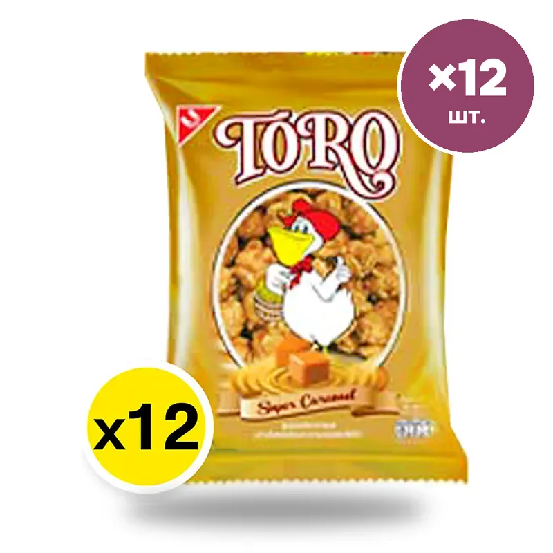 Попкорн TORO карамельный, 18 г × 12 шт.
