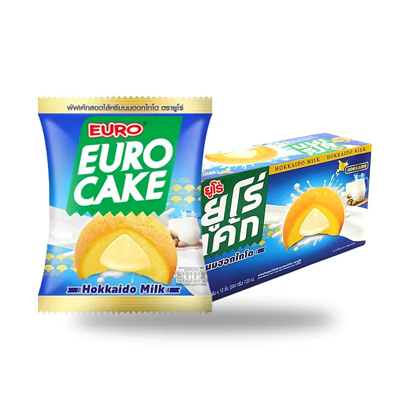 Кекс EURO со вкусом молока Хоккайдо, 17 г × 12 шт. — фото 2