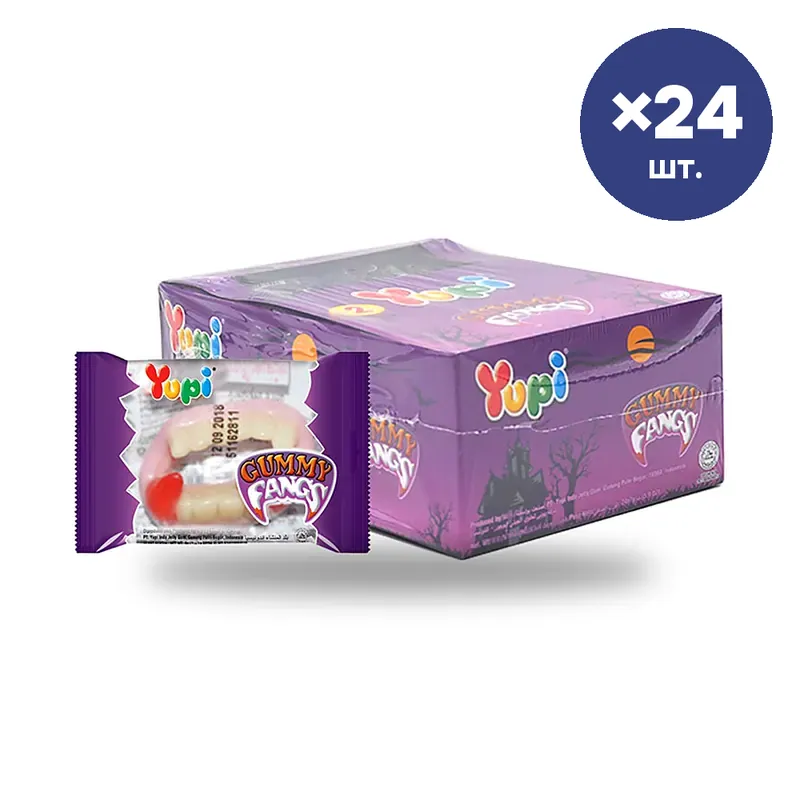 Мармелад YUPI «Клыки», 7 г × 24 шт.