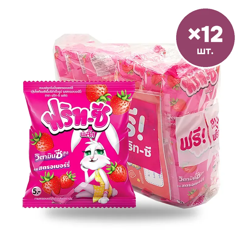 Мармелад Frit-C Plus желейный клубника, 22 г × 12 шт.