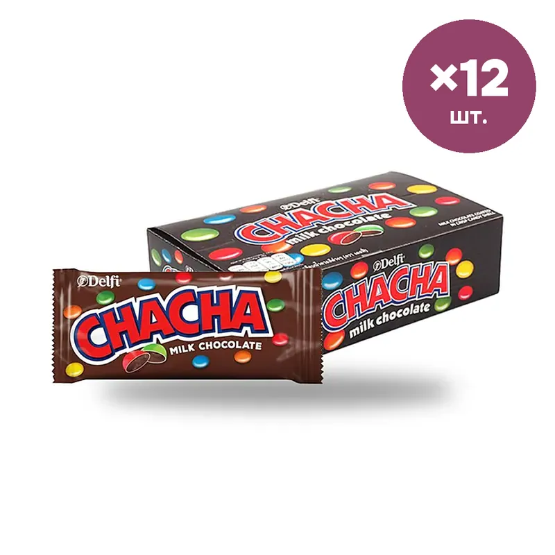Шоколад Delfi Chacha, 13 г × 12 шт.
