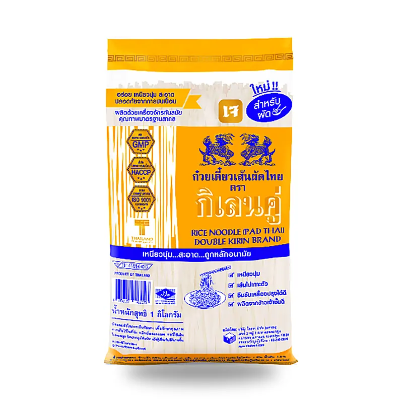 Лапша Double Kirin рисовая для Пад Тай, 1 кг