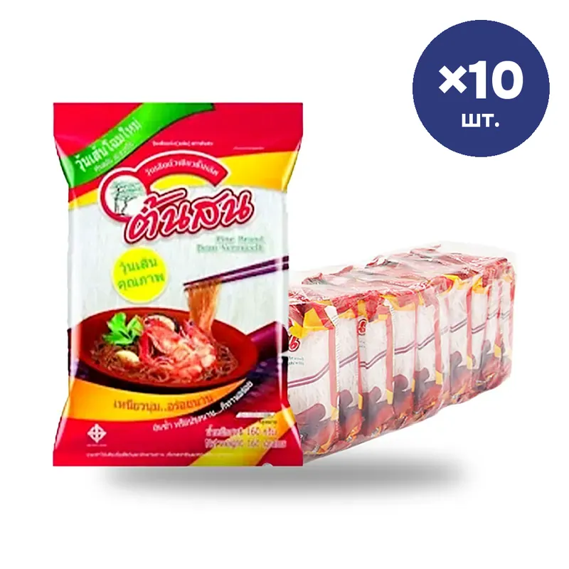 Рисовая вермишель Tonson Brand, 80 г × 10 шт.
