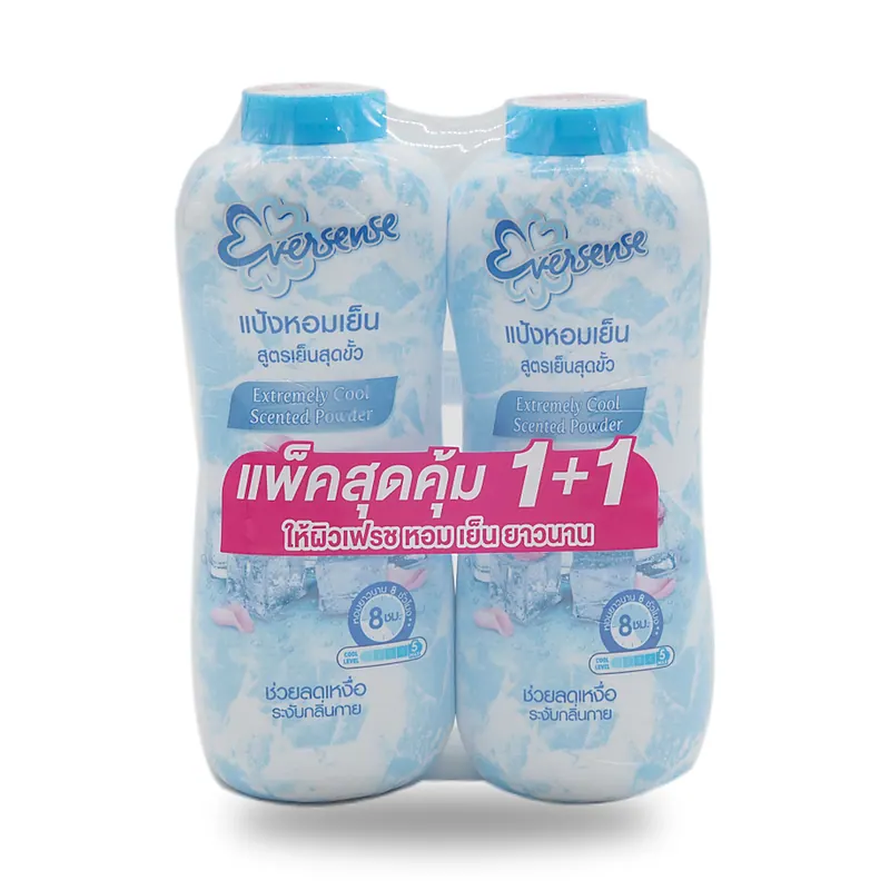 Охлаждающая пудра для тела Eversense Extreme Cool синяя, 280 г × 2 шт. — фото 2