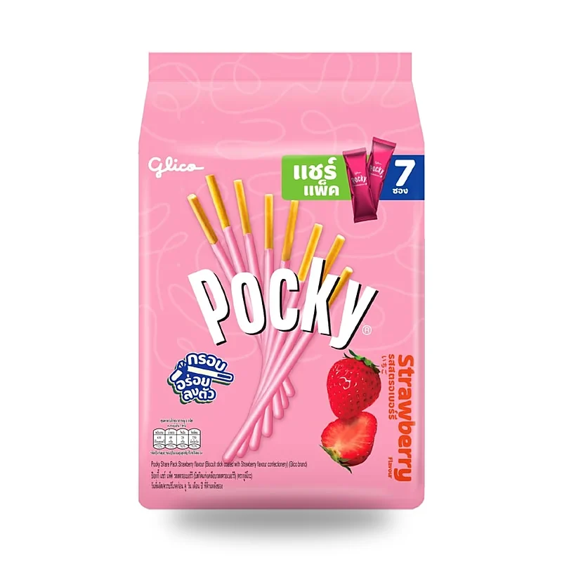 Палочки Pocky клубничные, семейная упаковка 133 г