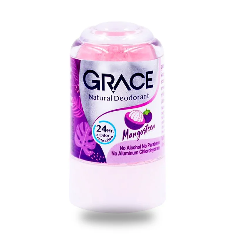 Квасцовый дезодорант-ролик Grace с мангостином (розовый), 70 г × 3 шт. — фото 2