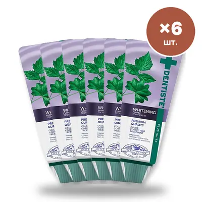 Зубная паста Dentiste Plus White (фиолетовая), саше 10 г × 6 шт.