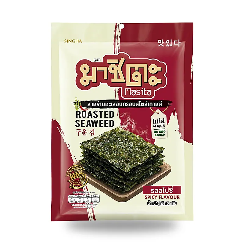 Водоросли Masita жареные по-корейски острые, 12 г