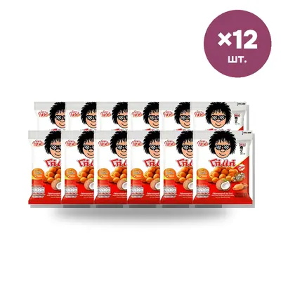 Арахис Koh-Kae в глазури со вкусом кокосового молока, 17 г × 12 шт.