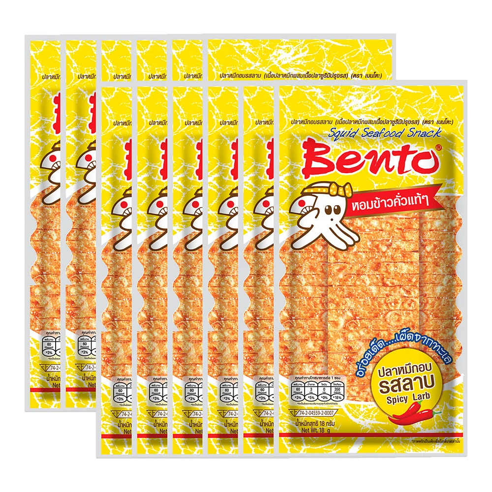 Снек из кальмара Bento «Острый ларб», 18 г × 12 шт. — фото 5