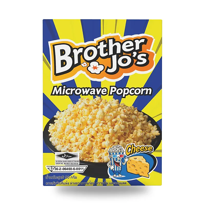 Попкорн для микроволновки Brother Jo's сырный, 90 г