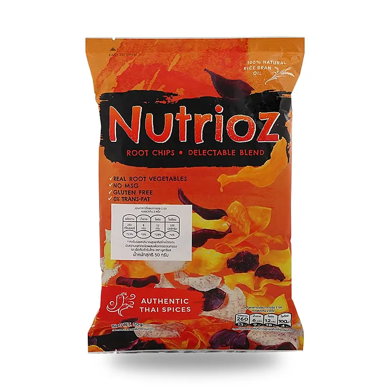 Чипсы из корнеплодов Nutrioz с тайскими специями, 50 г