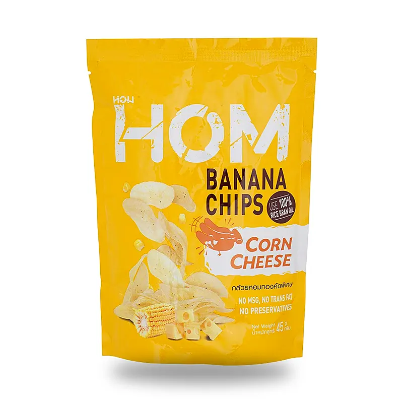 Банановые чипсы Hom со вкусом японского сыра, 40 г