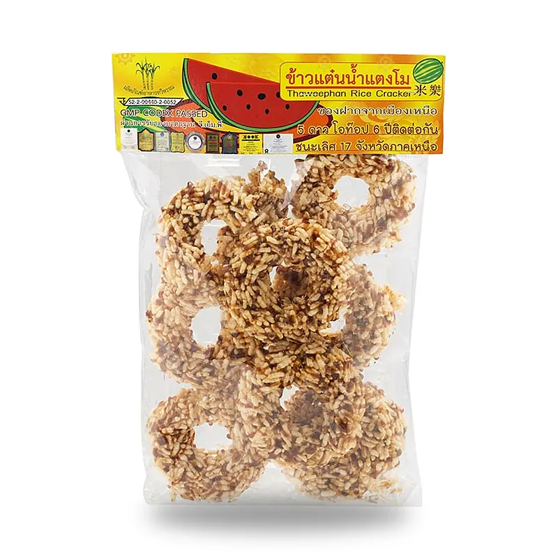 Рисовые крекеры Thaweephan, оригинальный вкус, 130 г