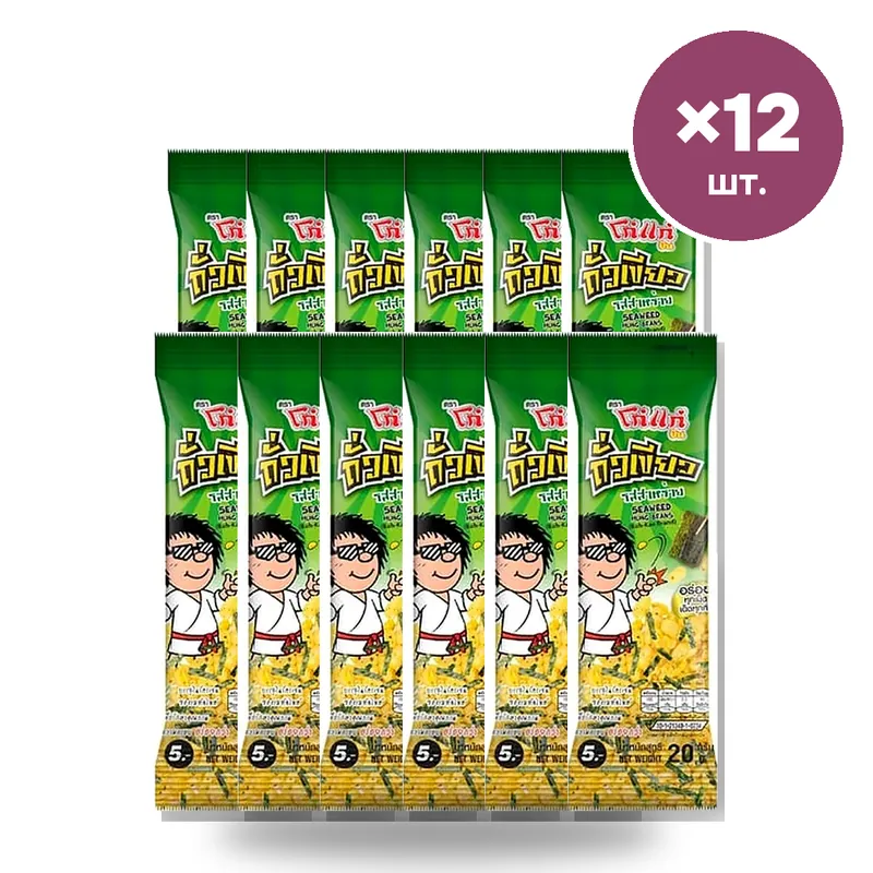 Маш Koh-Kae Bean со вкусом водорослей, 20 г × 12 шт.