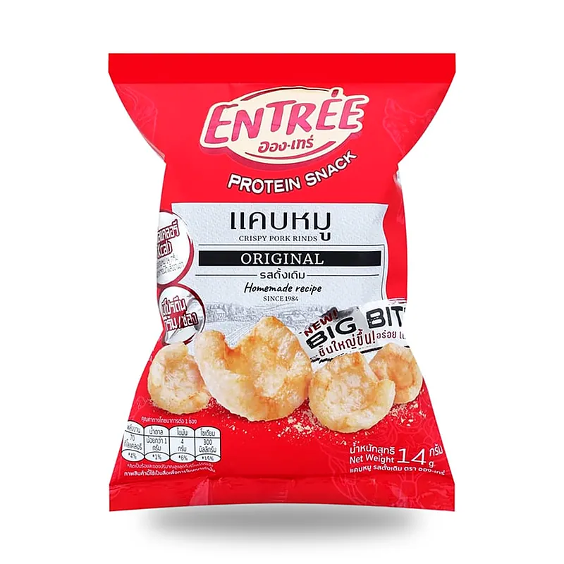 Свиные шкварки Entrée классические, 14 г