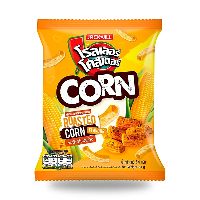 Кукурузный снек Roller Coaster Corn со вкусом жареной кукурузы, 54 г