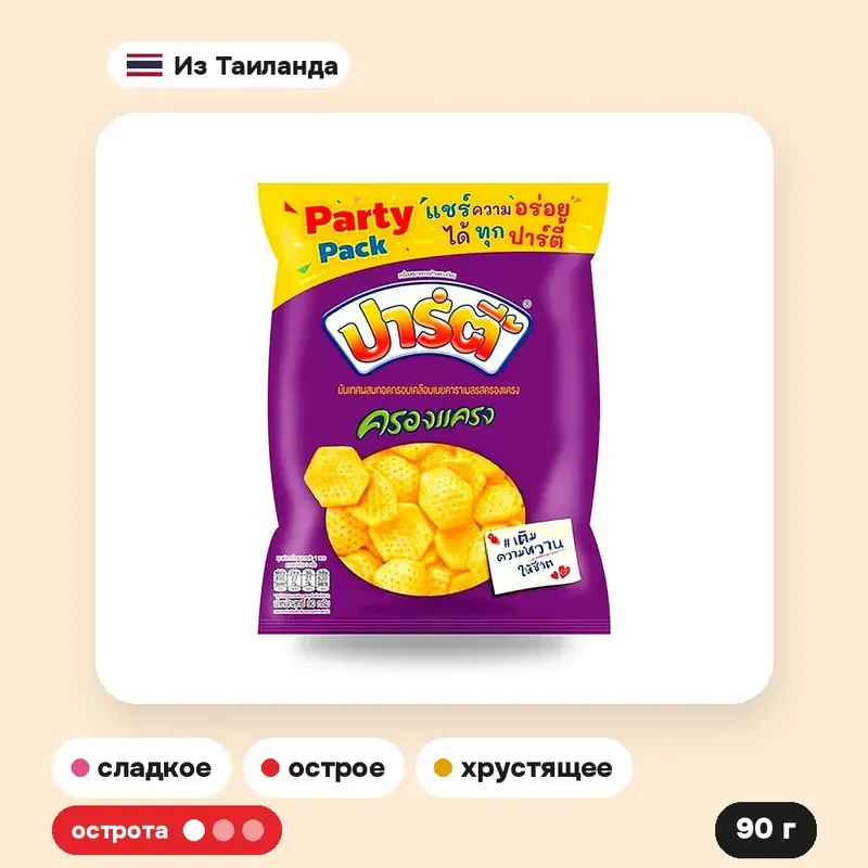 Чипсы из батата Party в карамели, сладко-острые, 90 г — фото 2