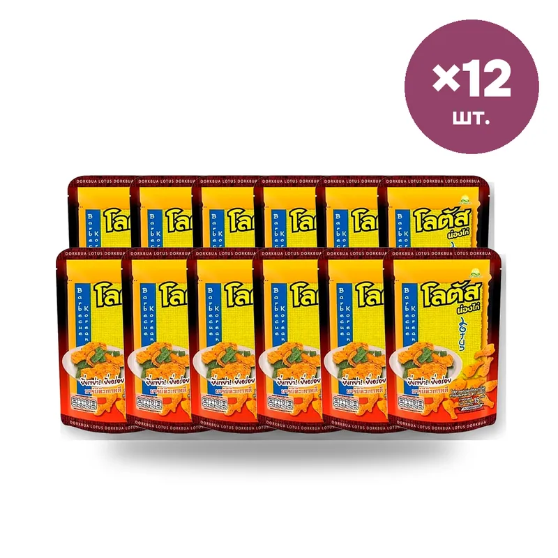 Печенье-палочки Lotus со вкусом корейского барбекю, 15 г × 12 шт.