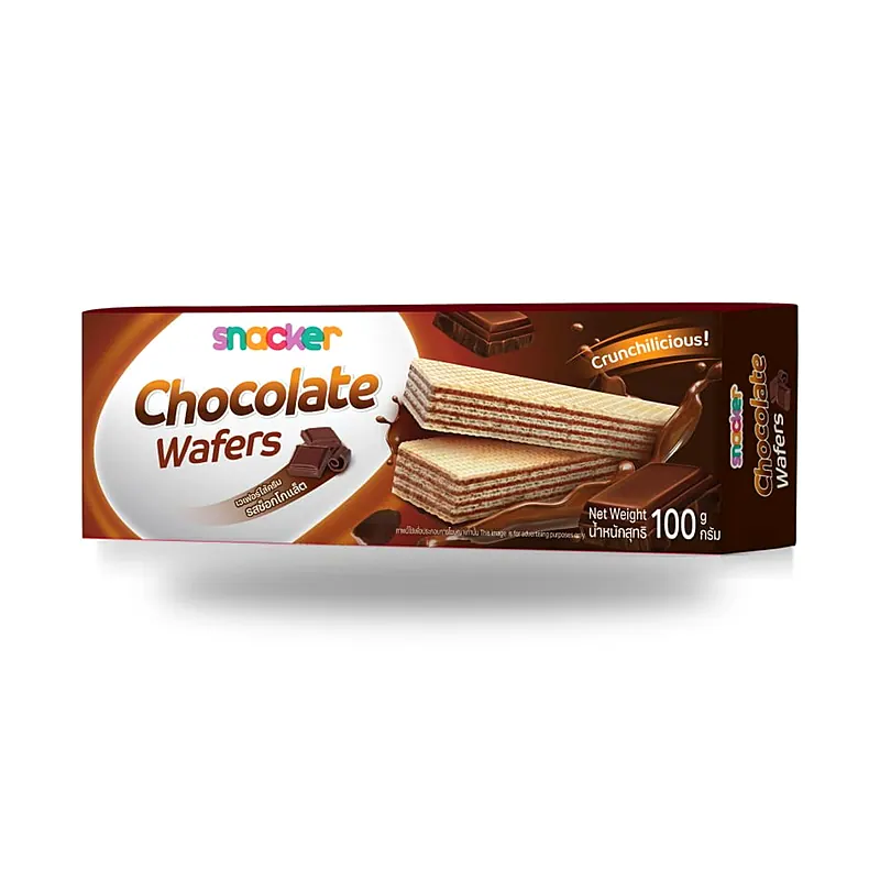 Вафли Snacker с шоколадным кремом, 100 г