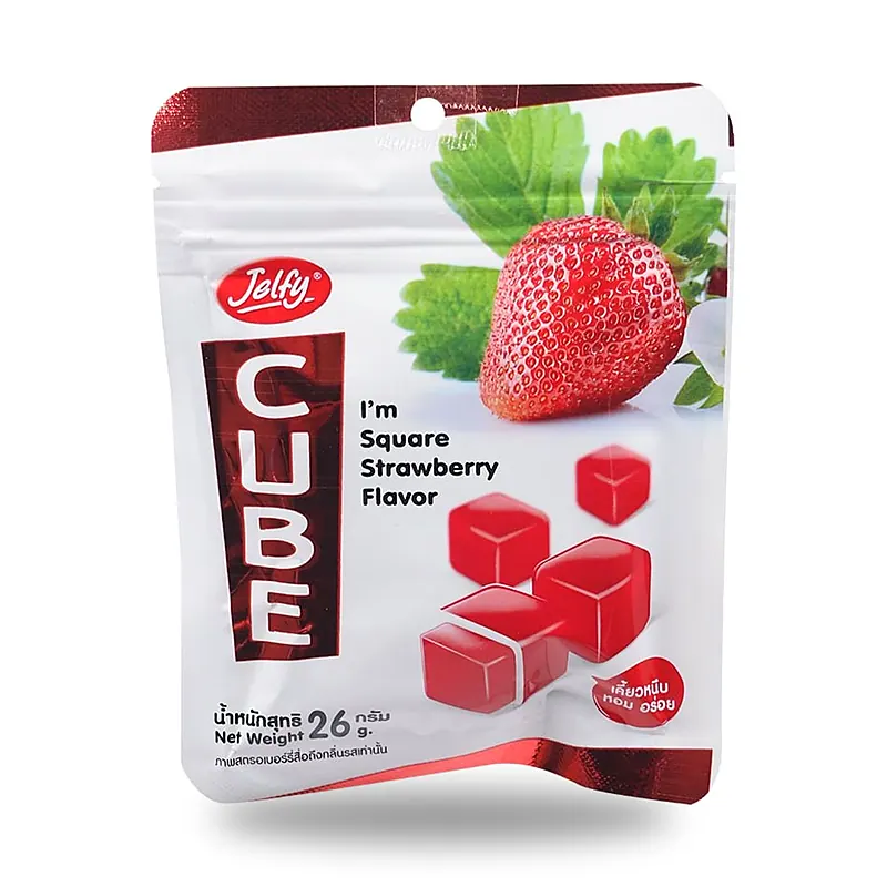 Мармелад Jelfy Cube клубника, 26 г
