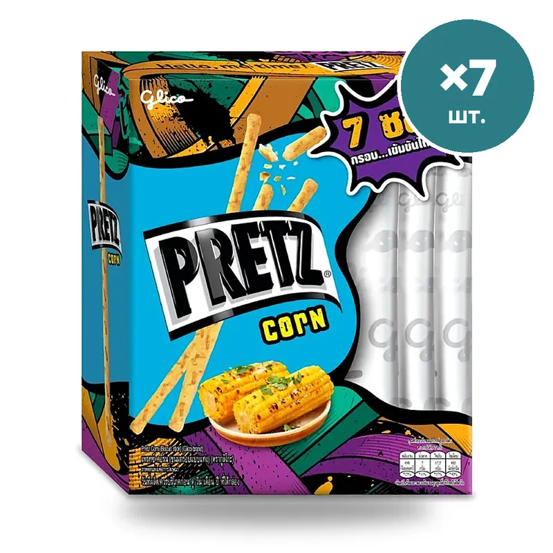 Палочки Glico Pretz Share Pack со вкусом кукурузы, 98 г