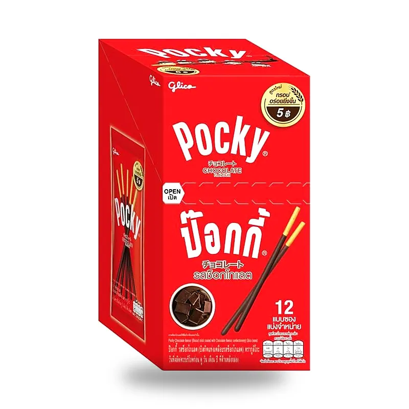 Палочки Pocky в шоколадной глазури, 10 г × 12 шт. — фото 2