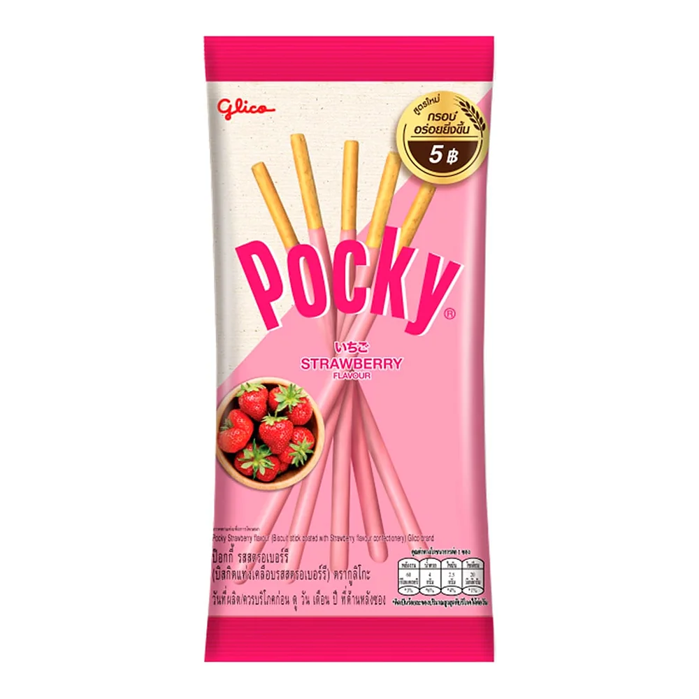 Палочки Pocky в клубничной глазури, 9 г × 12 шт. — фото 5
