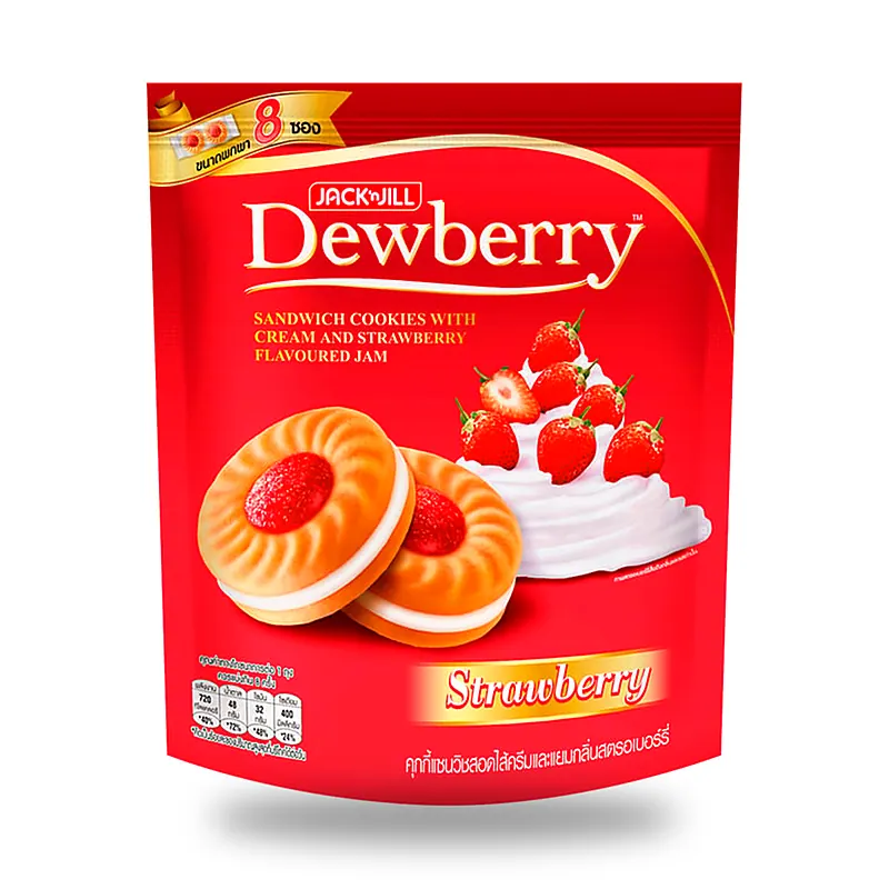 Печенье-сэндвич Dewberry с клубничной начинкой, 144 г — фото 2