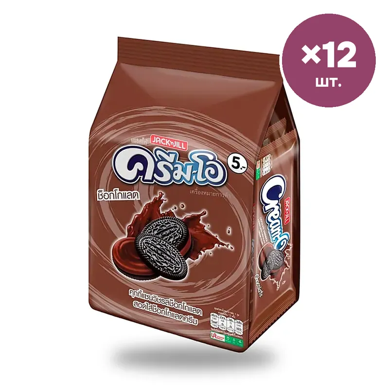 Шоколадное печенье-сэндвич Cream-O с шоколадным кремом, 27 г × 12 шт.