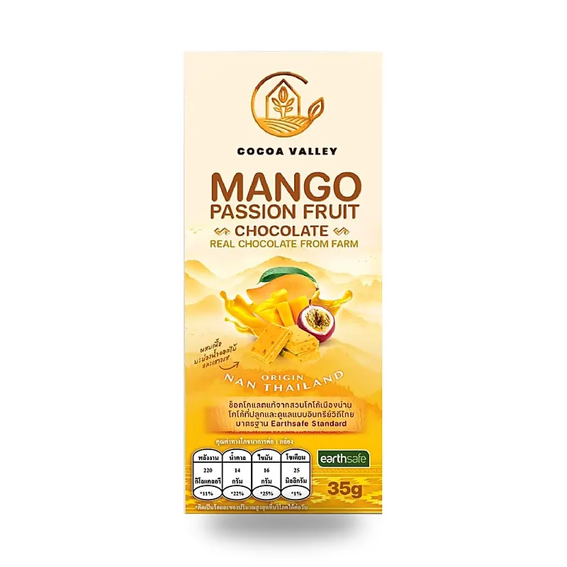 Белый шоколад Cocoa Valley с манго и маракуйей, 35 г