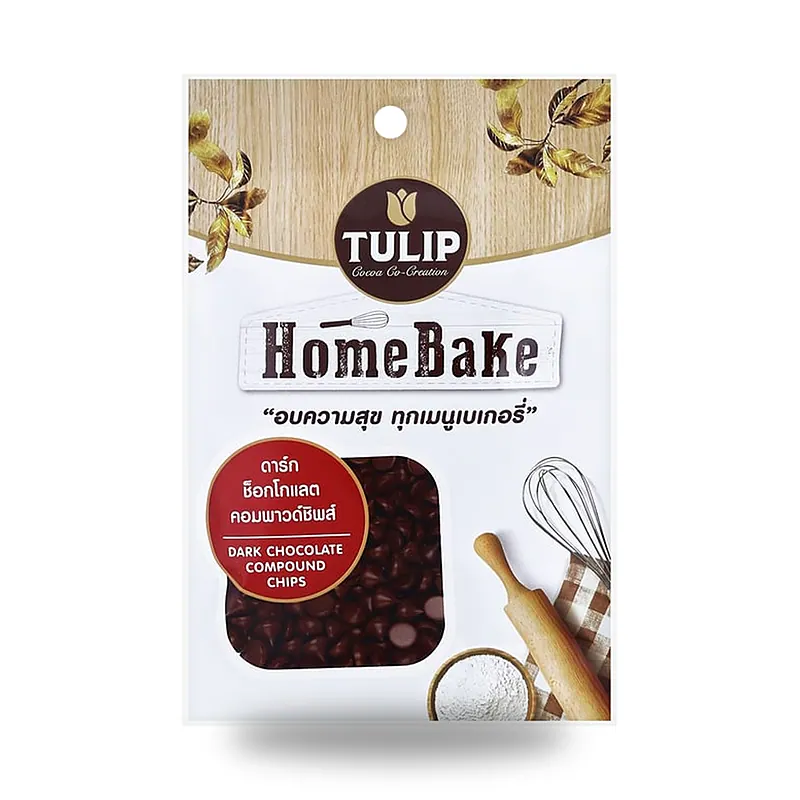Шоколадные капли Tulip тёмные, 80 г
