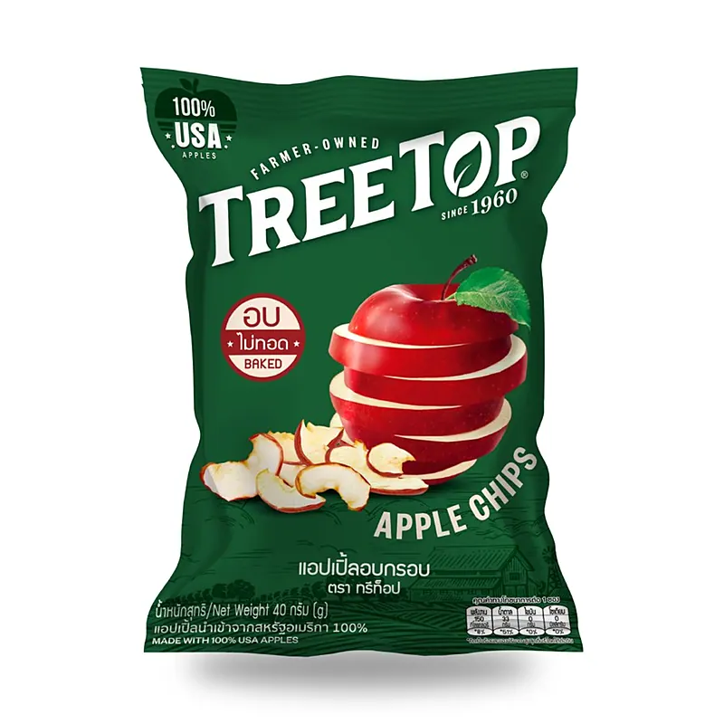 Яблочные чипсы Tree Top, 40 г