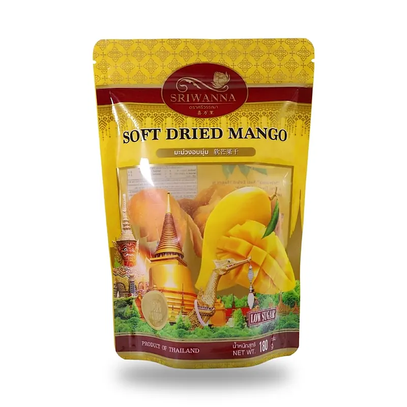 Сушёное манго Sriwanna мягкое, 180 г