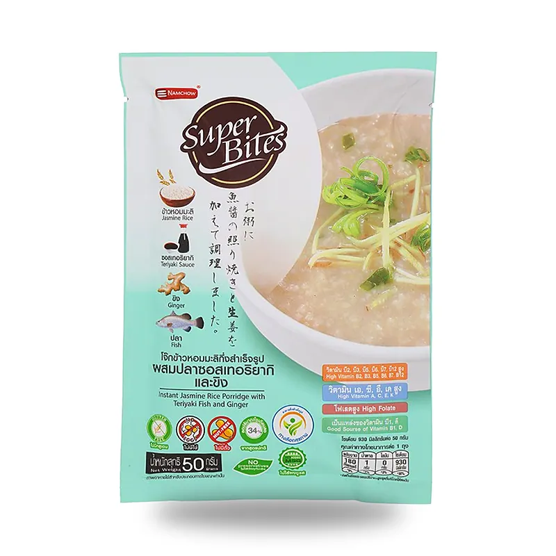 Рисовая каша Super Bites с рыбой терияки и имбирём, 50 г