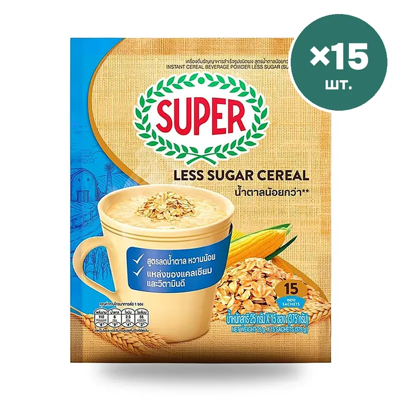 Злаковый напиток Super с меньшим содержанием сахара, 25 г × 15 шт.