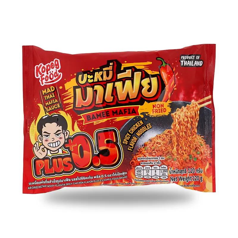 Лапша Tongtin Kopeg Mafia со вкусом острой курицы, 120 г