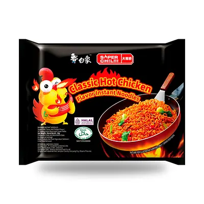 Лапша Bai Xiang без бульона «Классическая острая курица», 98 г