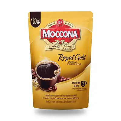 Кофе растворимый сублимированный Moccona Royal Gold, 160 г
