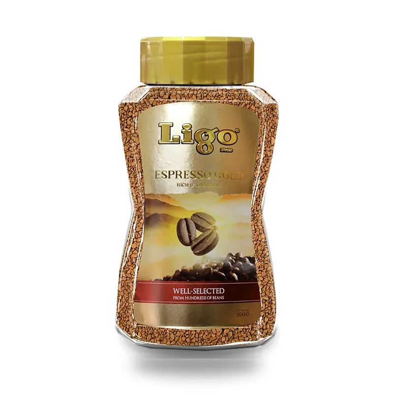 Кофе растворимый Ligo Espresso Gold, 200 г