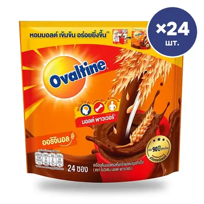 Напиток Ovaltine 3в1 солодовый шоколадный, 30 г × 24 шт.