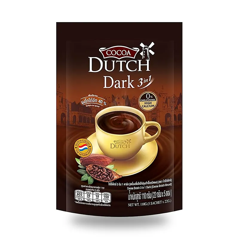 Какао Cocoa Dutch 3в1 Dark, 22 г × 5 шт. — фото 2
