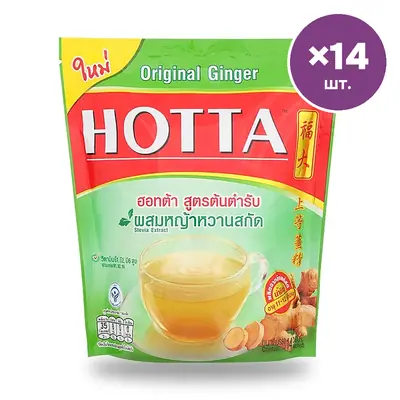 Имбирный напиток Hotta со стевией, 9 г × 14 шт.