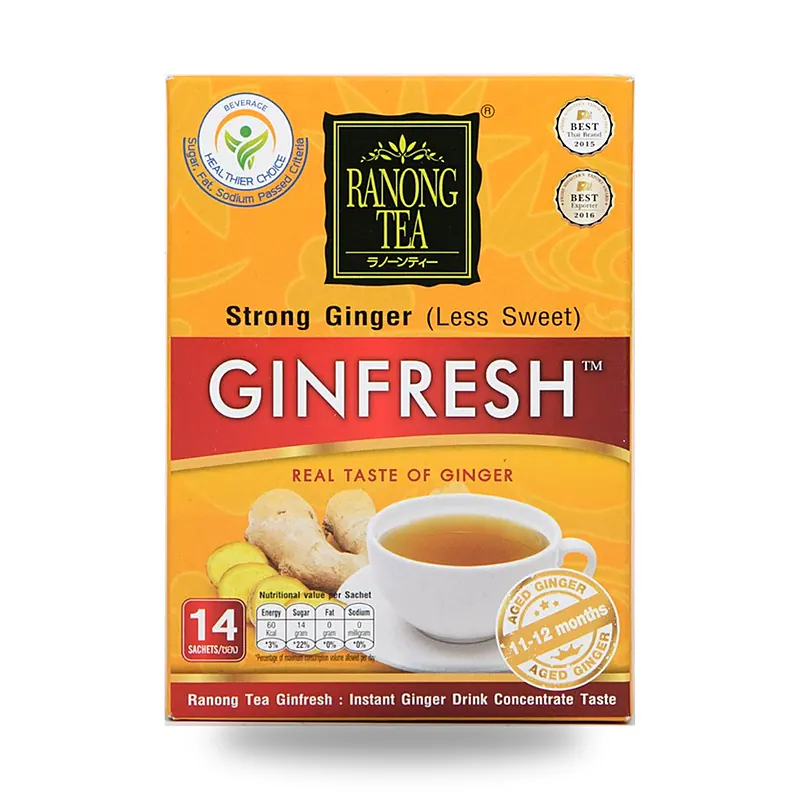 Имбирный напиток Gin Fresh Strong с пониженным сахаром, 15 г × 14 шт. — фото 2