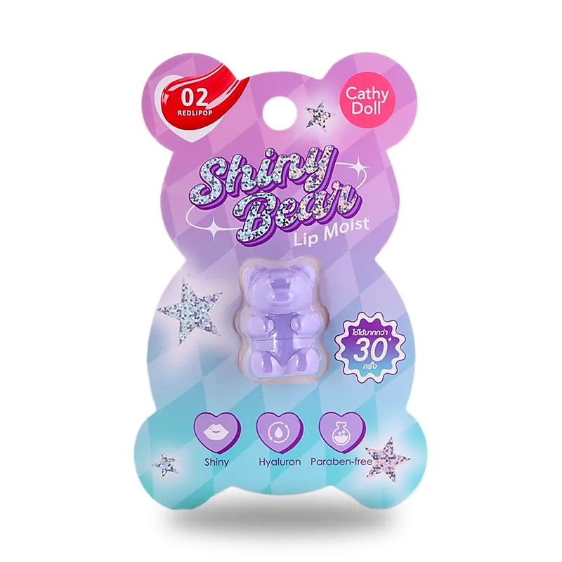 Бальзам-блеск для губ Cathy Doll Shiny Bear Lip №02 Red Lipop, 1,1 г